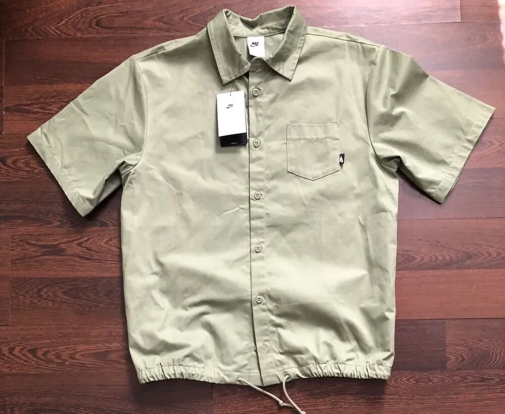 Nike Club Men's Button-Down Short-Sleeve Top DX0898-386